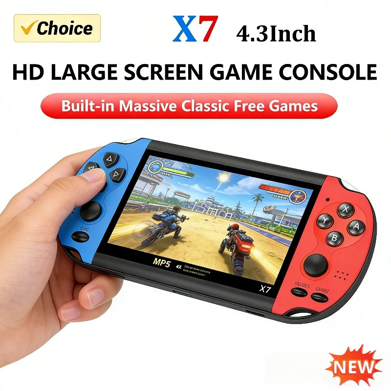 Gaming Console X7 - جهاز ألعاب محمول X7 ريترو بشاشة