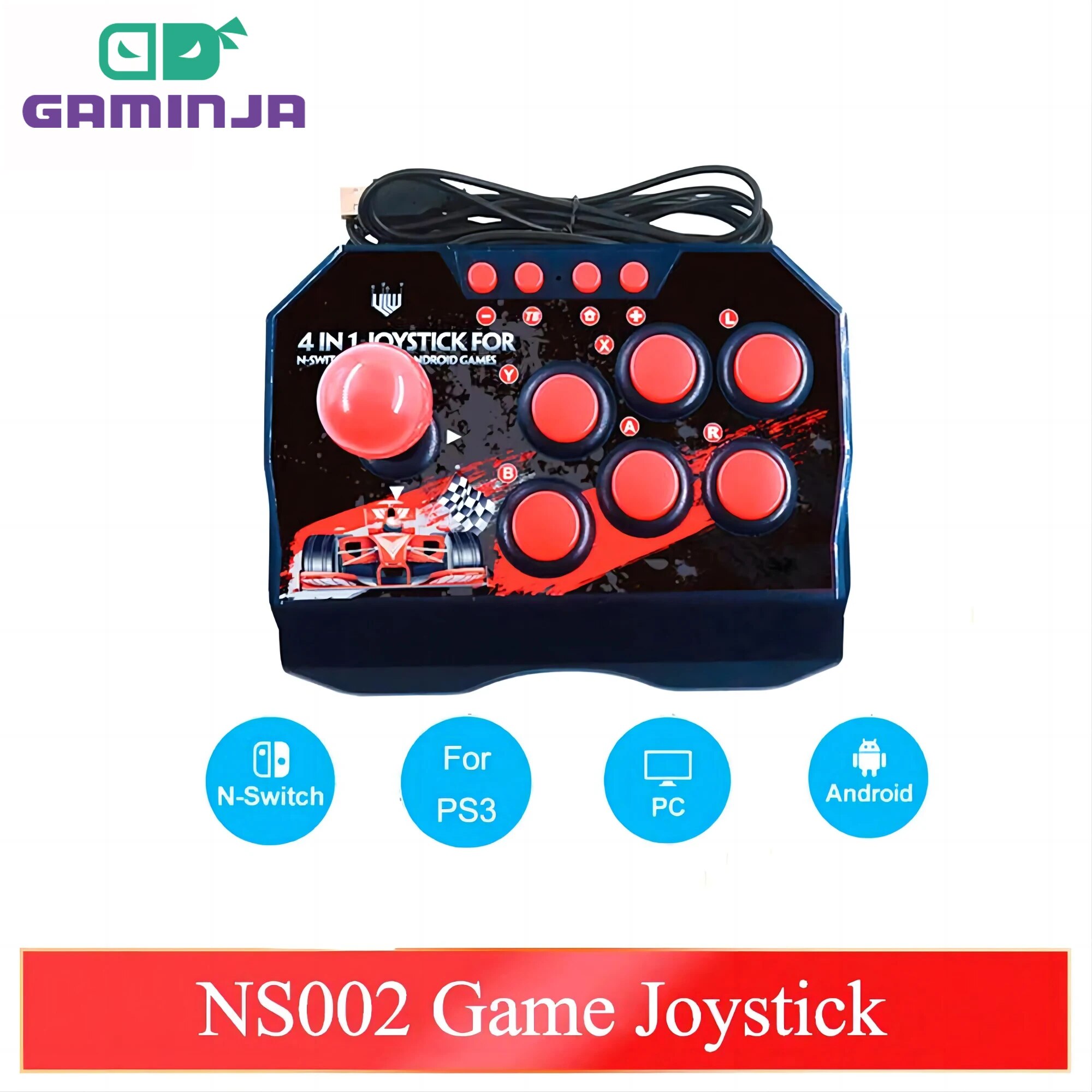 Gaming Console Android - GAMINJA NS002 4 في 1 ريترو