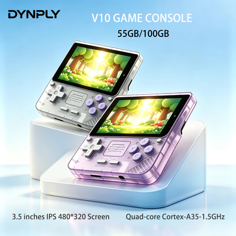 Gaming Console Cartoon - جهاز ألعاب محمول POWKIDDY V10 بشاشة