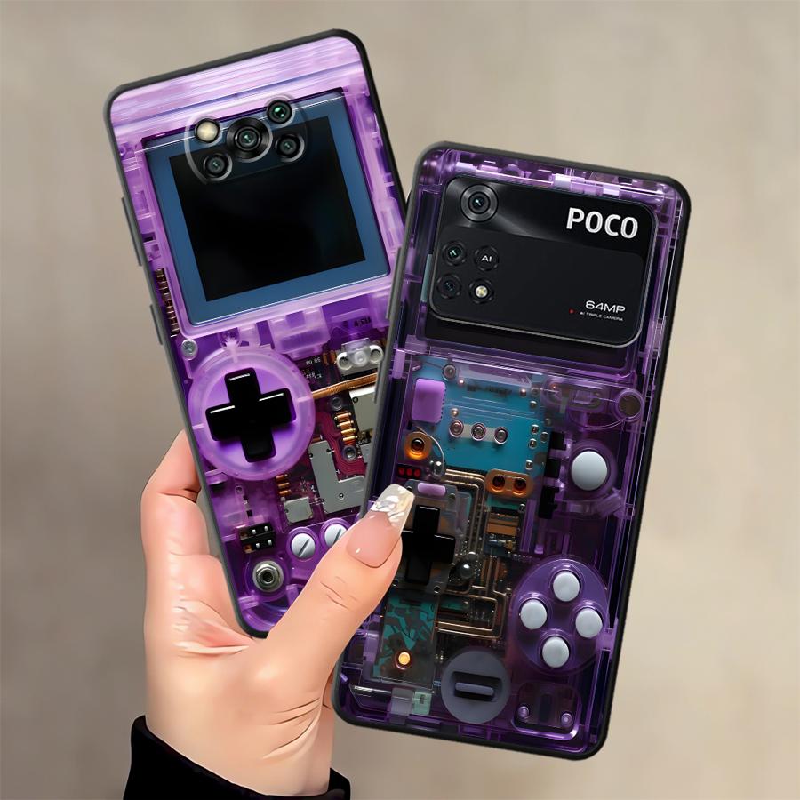 غطاء هاتف أرجواني بتصميم وحدة  - مراجعة Gaming Console X7 وسعره