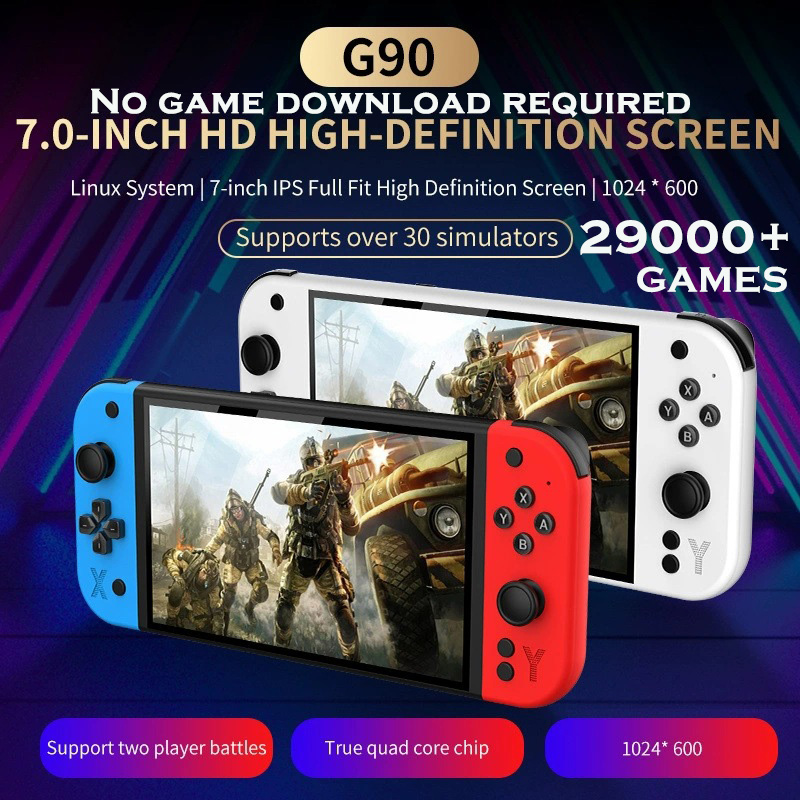 جهاز ألعاب محمول G90 يدعم مبار - مراجعة Gaming Console Cartoon وسعره