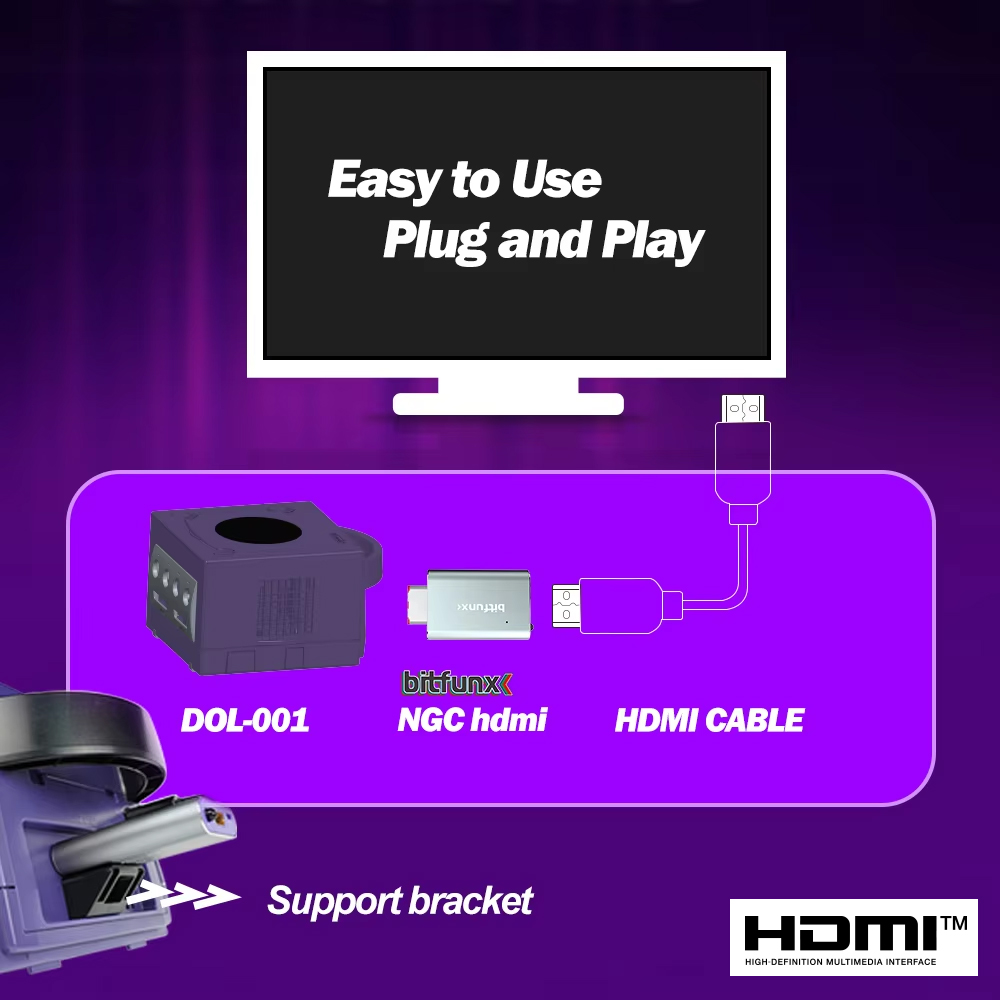 Bitfunx GC فيديو HDMI ™   محول - مراجعة Gaming Console All In One وسعره