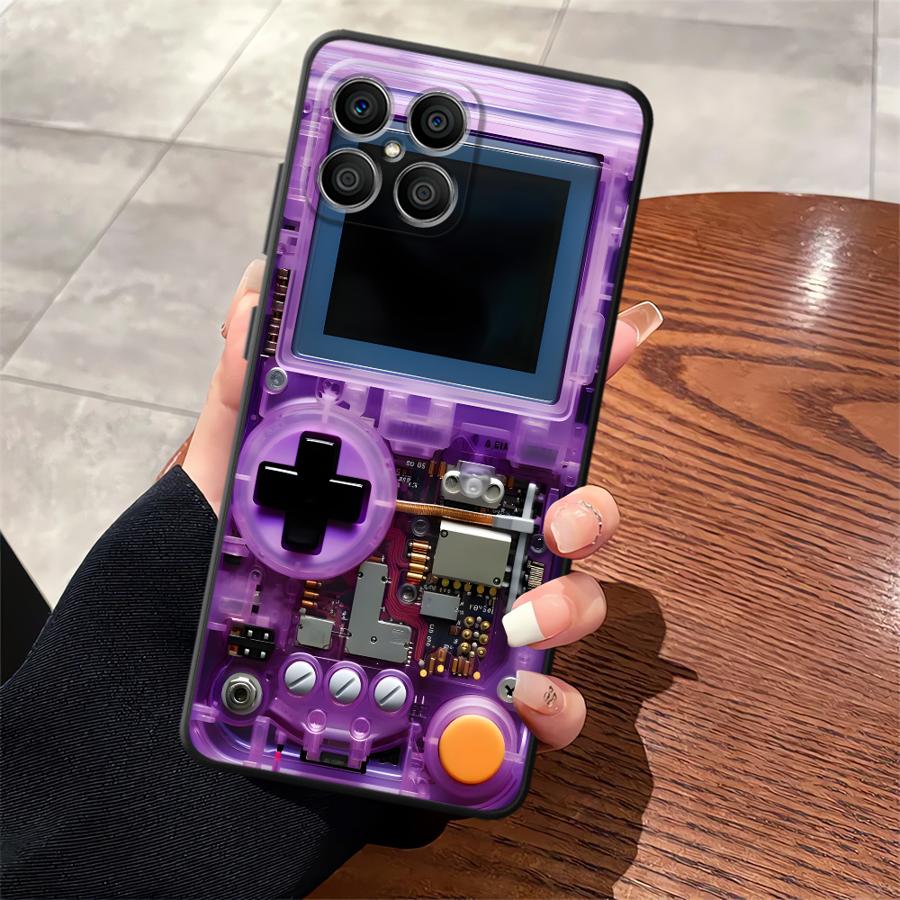 غطاء هاتف أرجواني بتصميم وحدة  - مراجعة Gaming Console X7 وسعره