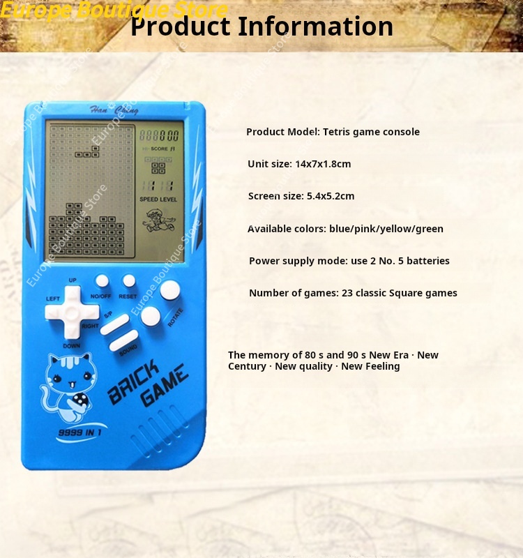 جهاز ألعاب محمول للأطفال بشاشة - مراجعة Gaming Console Handheld Retro وسعره