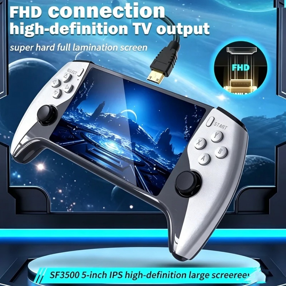 جهاز ألعاب محمول SF3500 بشاشة  - مراجعة Gaming Console Handheld Retro وسعره